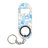 Teddy beer gecontroleerd patroon mini flessenopener (Voorkant)