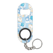 Teddy beer gecontroleerd patroon mini flessenopener (Achterkant)