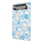 Teddy beer gecontroleerd patroon mini klembord (Angled2)