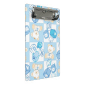 Teddy beer gecontroleerd patroon mini klembord (Schuin)