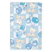 Teddy beer gecontroleerd patroon mini klembord (Achterkant)