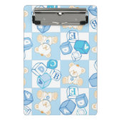 Teddy beer gecontroleerd patroon mini klembord (Voorkant)