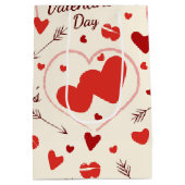 Teddy beer heeft een middelmatige cadeaaszak medium cadeauzakje (Achterkant)