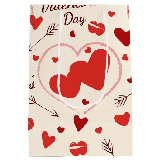 Teddy beer heeft een middelmatige cadeaaszak medium cadeauzakje (Achterkant)