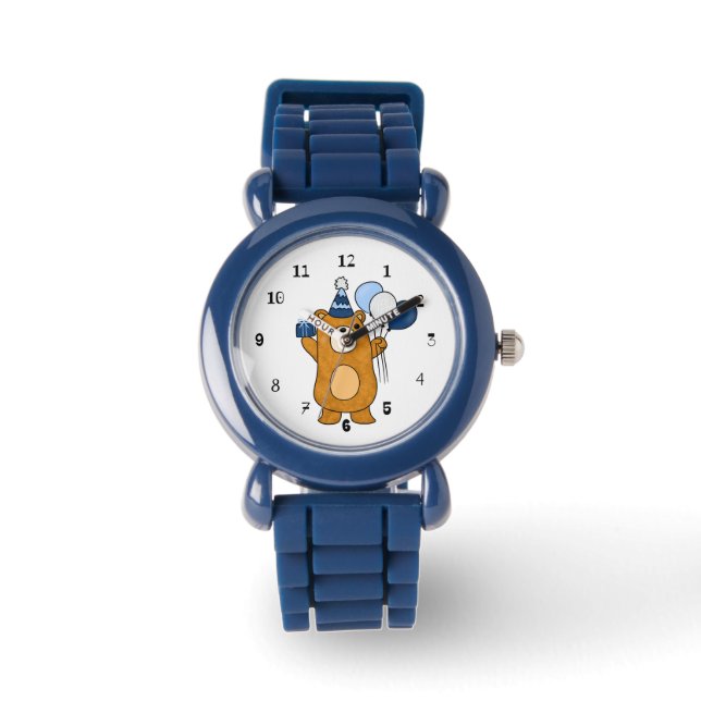 Teddy beer horloge (Voorkant)