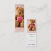 Teddy beer i luv u bladwijzer visitekaartje (Voorkant / Achterkant)