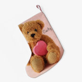 Teddy beer i luv u kleine kerstsok (Achterkant (Hangend))
