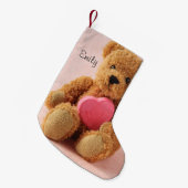 Teddy beer i luv u kleine kerstsok (Voorkant (Hangend))
