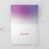 Teddy beer in het raam aan je denken feestdagen kaart (Binnen)