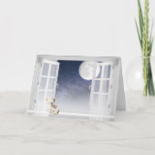 teddy beer in window of vriendschap kaart (Voorkant)