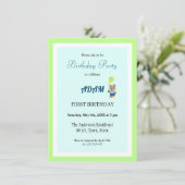 Teddy beer jarig kaart (Staand voorkant)