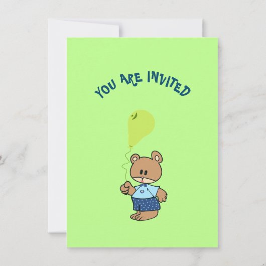 Teddy beer jarig kaart (Achterkant)