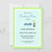 Teddy beer jarig kaart (Voorkant)