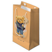 Teddy beer klein cadeauzakje (Voorkant Gekanteld)