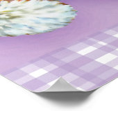 Teddy beer knuffels baby licht paars afdrukken poster (Hoek)