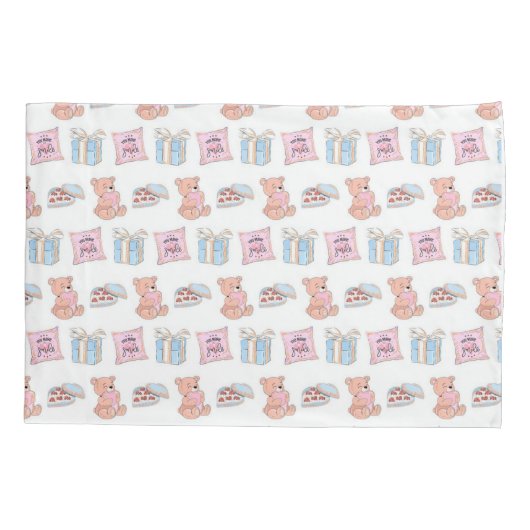 Teddy beer kussensloop (Achterkant)