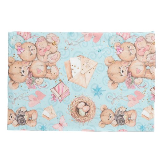 Teddy beer kussensloop (Achterkant)