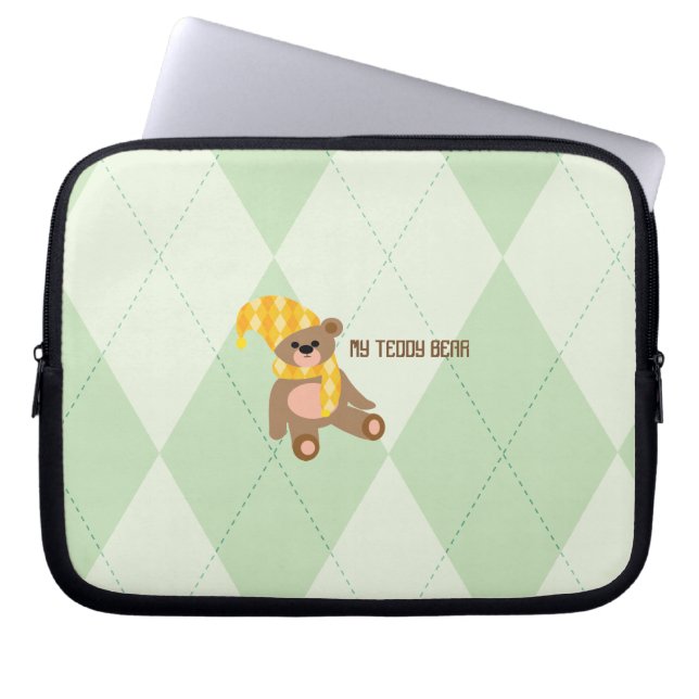 Teddy beer laptop sleeve (Voorkant)