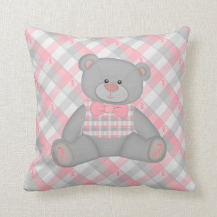 Teddy Beer Live Lach Lief Overlevenden Kussen