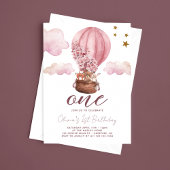 Teddy Beer Meisje 1e Verjaardag Kaart