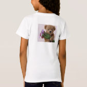 Teddy beer met calla lilies t-shirt (Achterkant)