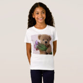 Teddy beer met calla lilies t-shirt (Voorkant volledig)