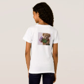 Teddy beer met calla lilies t-shirt (Achterkant volledig)