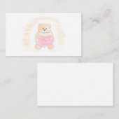 Teddy beer met een hart. Liefde, vriendschap, gesc Informatiekaartje (Voorkant / Achterkant)