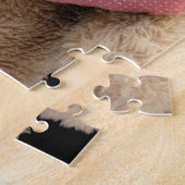 Teddy beer met weefselhart legpuzzel (Zijkant)