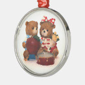 Teddy beer metalen ornament (Links)