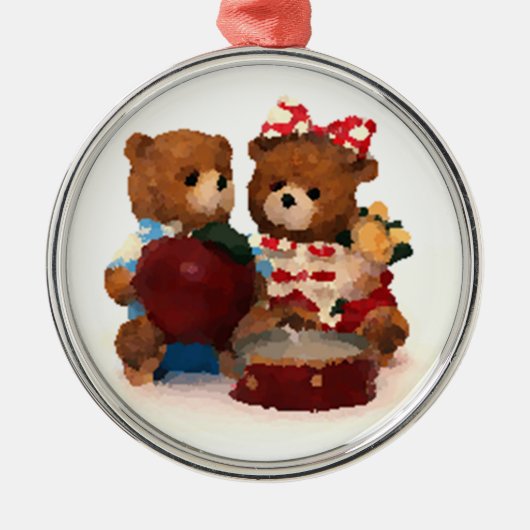 Teddy beer metalen ornament (Voorkant)