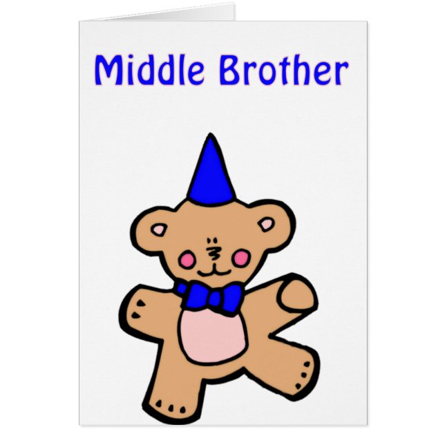 teddy beer middenbroer (Voorkant)