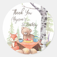 Teddy beer picnic woodland forest animal custom