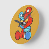 Teddy beer ronde klok (Hoek)