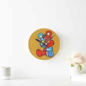 Teddy beer ronde klok (Huis)