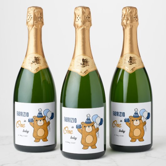 Teddy beer sparkling wijnetiket (Flessen)