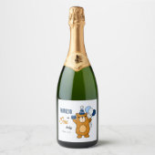 Teddy beer sparkling wijnetiket (Voorkant)