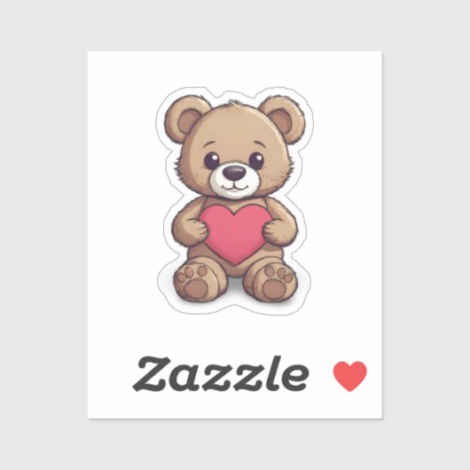 Teddy beer sticker (Vel)