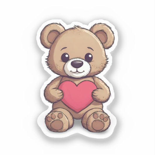Teddy beer sticker (Voorkant)