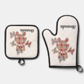 Teddy beer, Teddy beer Ovenwant & Pannenlap Set (Voorkant)