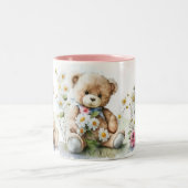 Teddy beer tweekleurige koffiemok (Center)