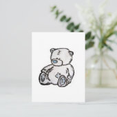 Teddy beer van de zolder briefkaart (Staand voorkant)