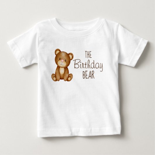 Teddy beer verjaart gepersonaliseerd shirt (Voorkant)