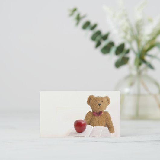 Teddy-beer Visitekaartje (Staand voorkant)