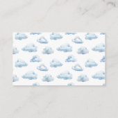 Teddy beer vliegtuig baby jongen luier verloting k informatiekaartje (Achterkant)