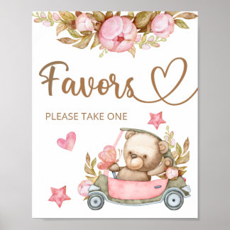 Teddy beer we kunnen snel wachten op het baby Favo Poster