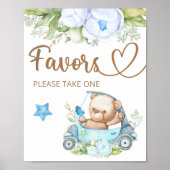 Teddy beer we kunnen snel wachten op het baby Favo Poster (Voorkant)