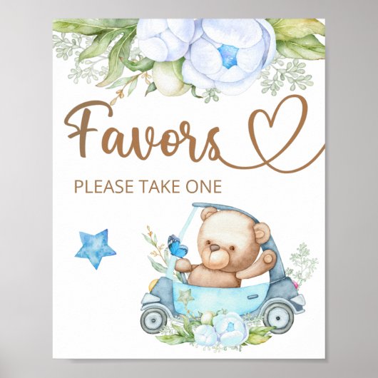 Teddy beer we kunnen snel wachten op het baby Favo Poster (Voorkant)