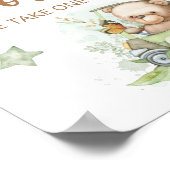 Teddy beer we kunnen snel wachten op het baby Favo Poster (Hoek)