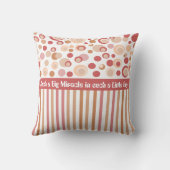 Teddy beert stippen en strepen kinder foto-lijst kussen (Achterkant)